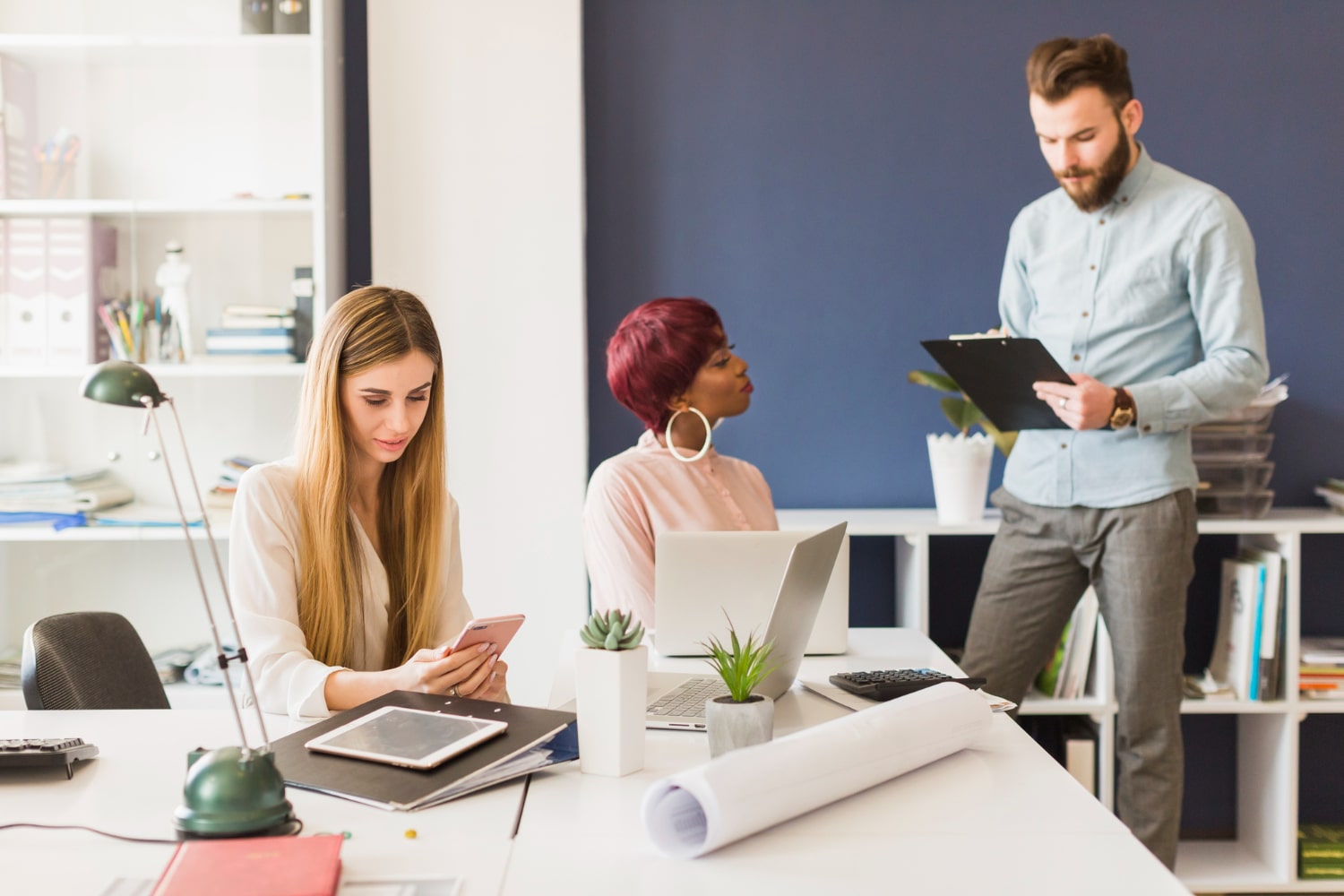 Office workers